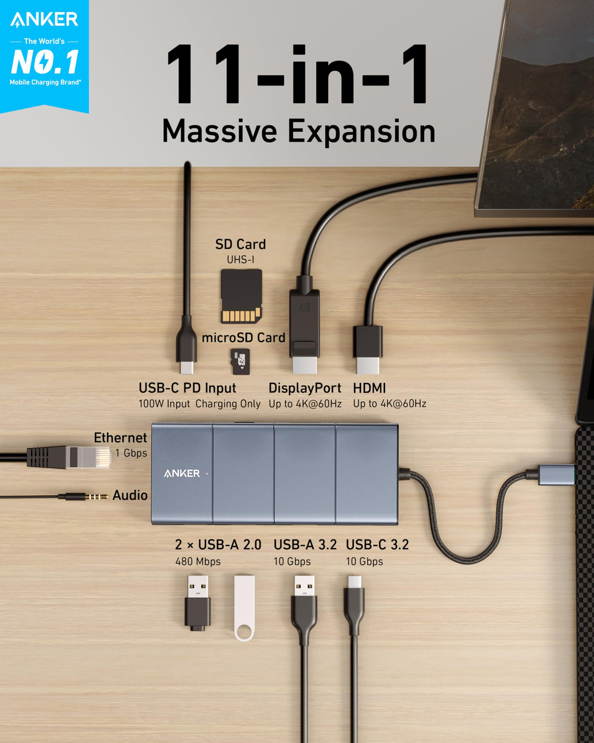 Anker <b>565</b> USB-C Hub (11-in-1) - Agenda365.com