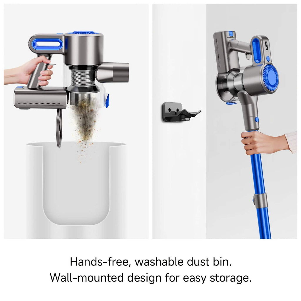 Cordless Vacuum Cleaner with LED Light & Removable Battery - Agenda365.com