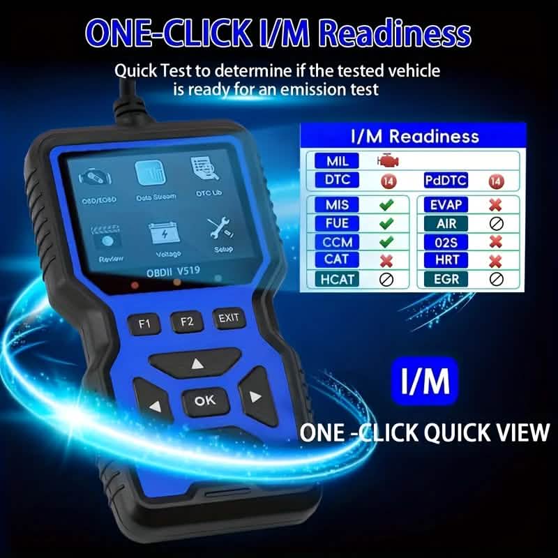 OBD2 Engine Diagnostic Tool – Universal Code Reader (Blue) - Agenda365.com