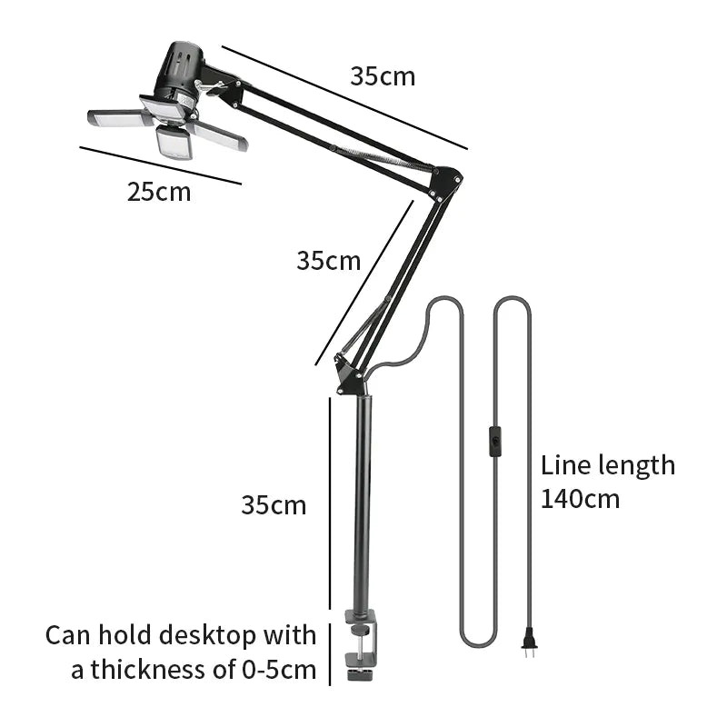 TAIDU TATTOO UPGRADE COLLAPSIBLE LONG ARM LIGHT - Agenda365.com