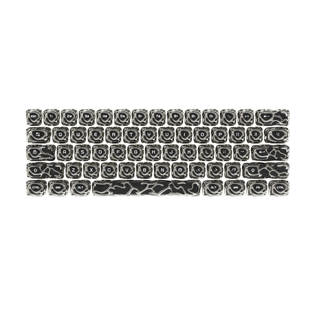 XVX Venom Themed Liquid Metallic Electroplating ABS+PC Keycap Set - Agenda365.com