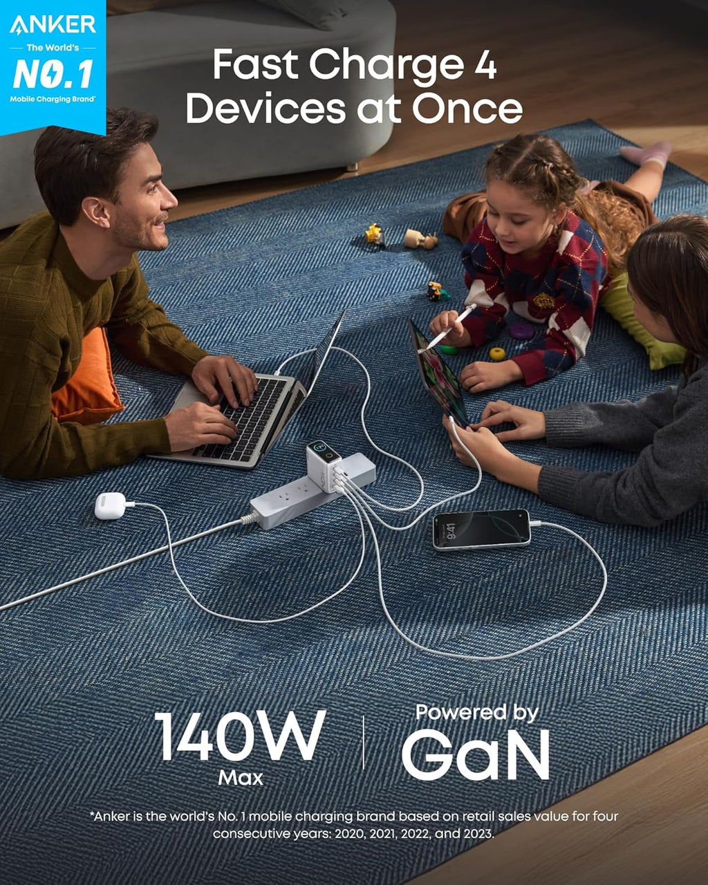 Anker Laptop Power Bank (25K, 165W, Built-In and Retractable Cables) - Agenda365.com
