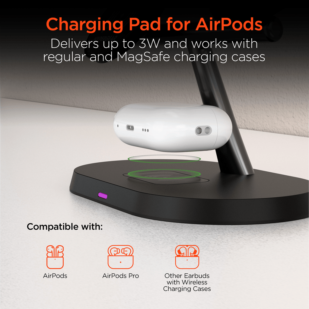 HyperGear MaxCharge Pro 3-in-1 Magsafe Charging Stand - Agenda365.com