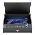 Lockable Storage Box with 3 Unlock Modes – Steel Security Box (Black) - Agenda365.com