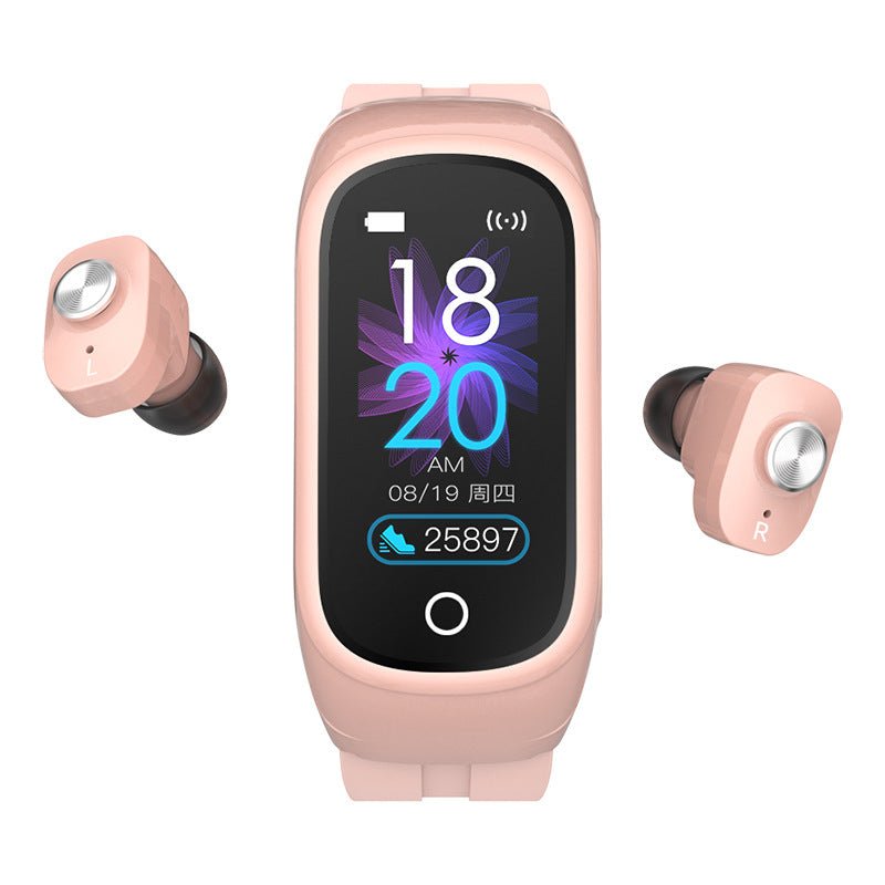New N8 Smart Bracelet Pair Ear Bluetooth Headset Two-In-One Sports Watch - Agenda365.com