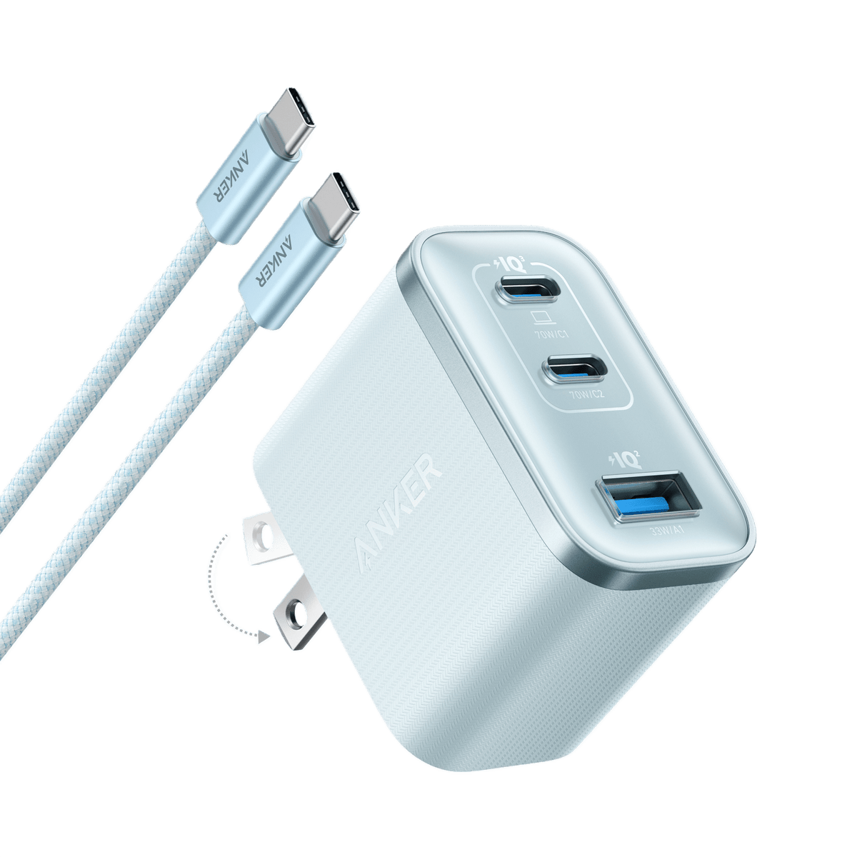 Anker Nano Charger (70W, 3 Ports) - Agenda365.com