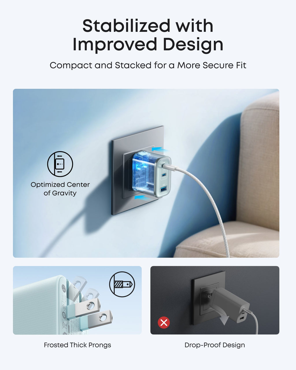 Anker Nano Charger (70W, 3 Ports) - Agenda365.com