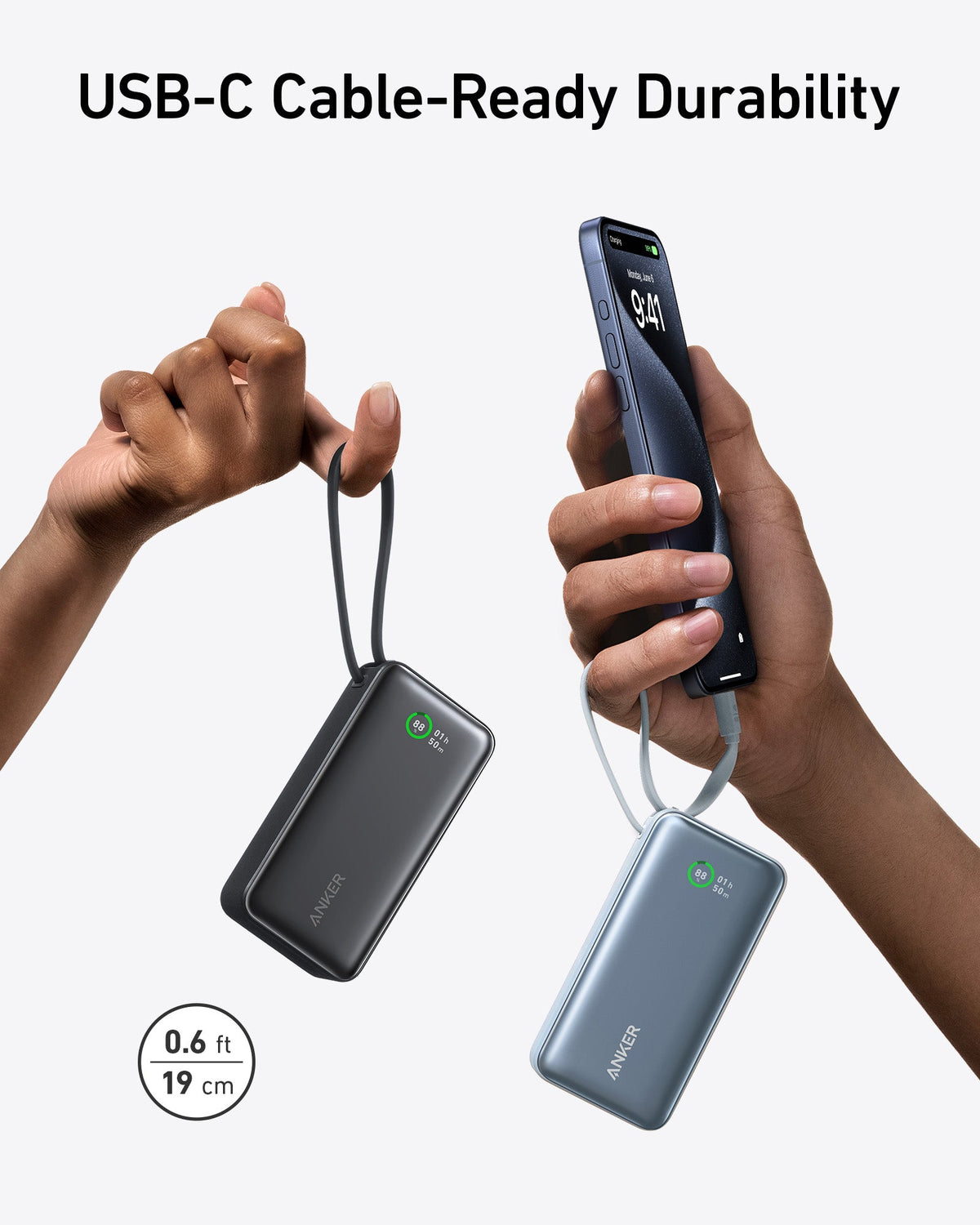 Anker Nano Power Bank (30W, Built-In USB-C Cable) - Agenda365.com