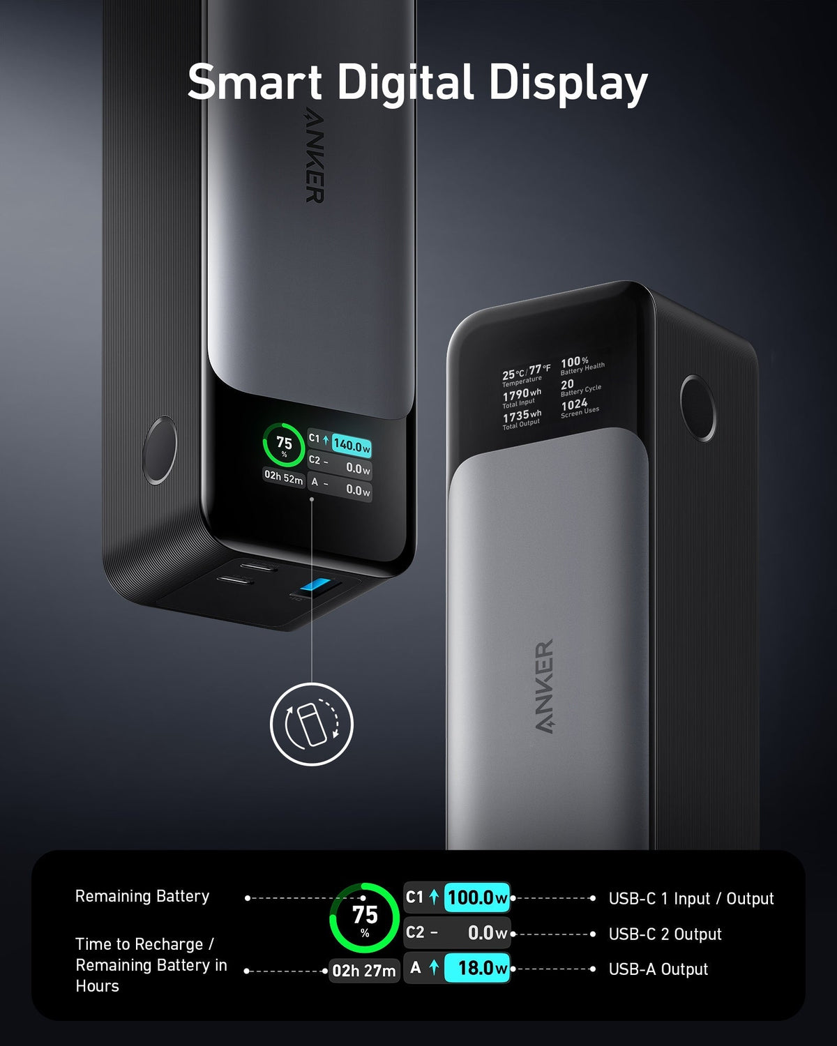 Anker 737 Power Bank (PowerCore 24K) - Agenda365.com