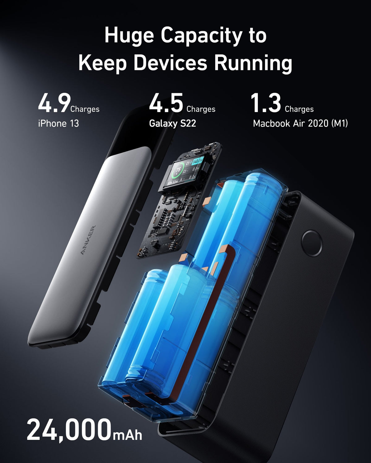 Anker 737 Power Bank (PowerCore 24K) - Agenda365.com