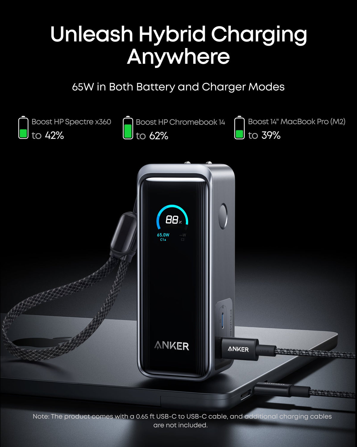 Anker Prime Power Bank (9.6K, 65W, Fusion) - Agenda365.com
