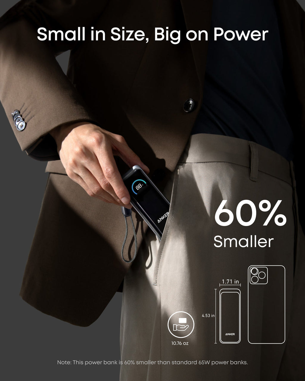 Anker Prime Power Bank (9.6K, 65W, Fusion) - Agenda365.com