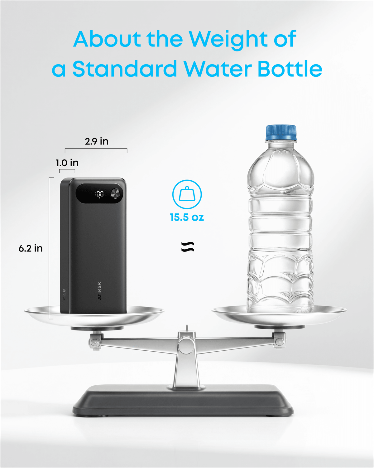 Anker Power Bank (20K, 87W, Built-In USB-C Cable) - Agenda365.com