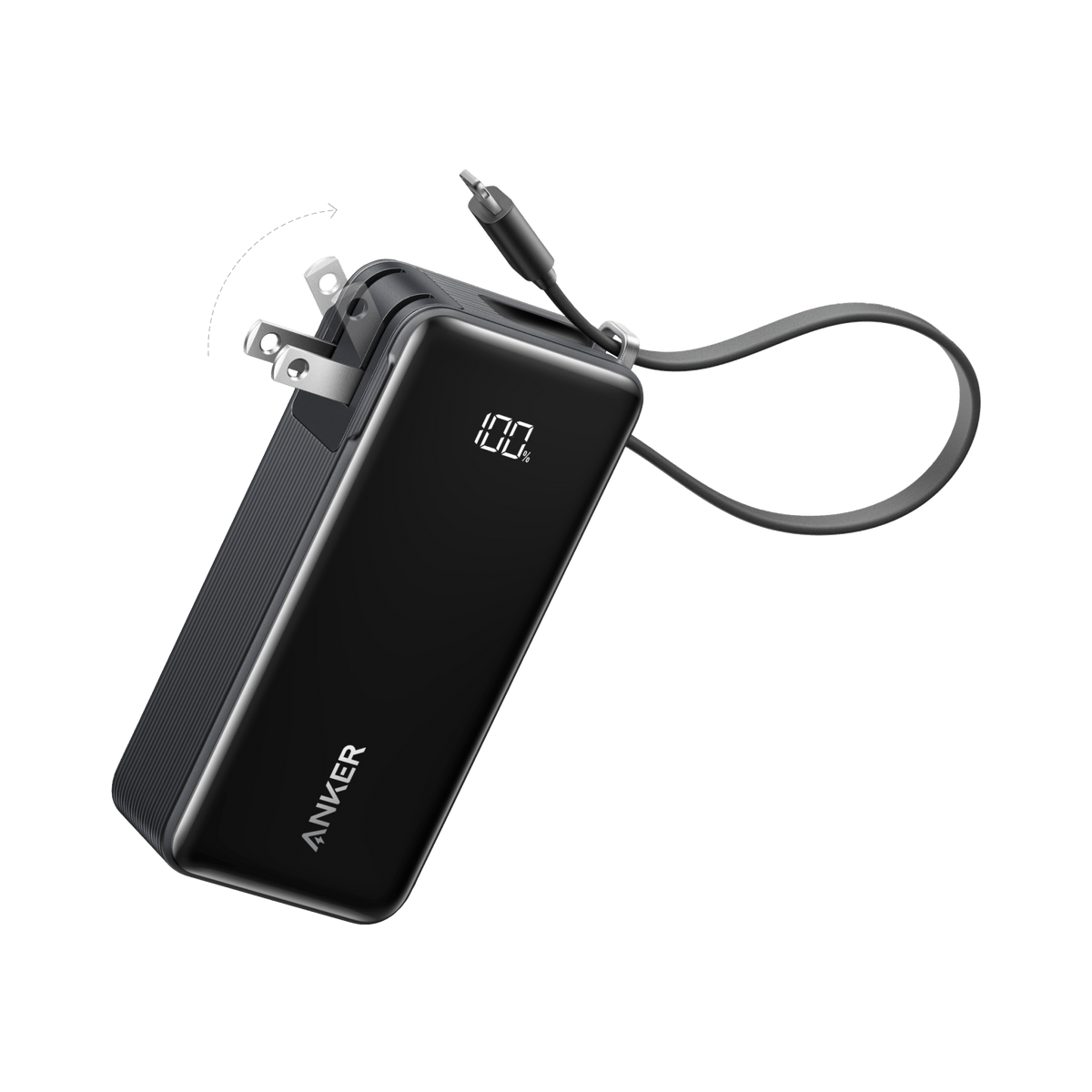 Anker Power Bank (10K, Fusion, Built-In Cable) - Agenda365.com