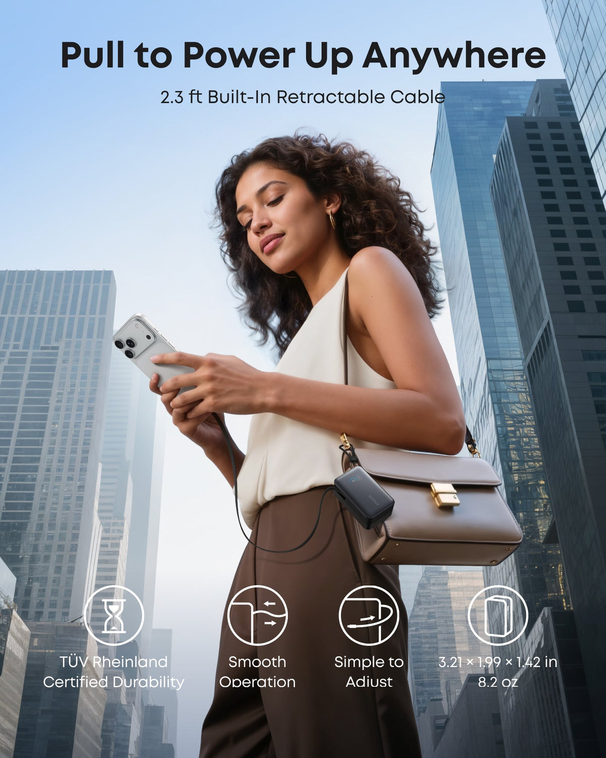 Anker Nano Power Bank (10K, 45W, Built-In Retractable USB-C Cable) - Agenda365.com