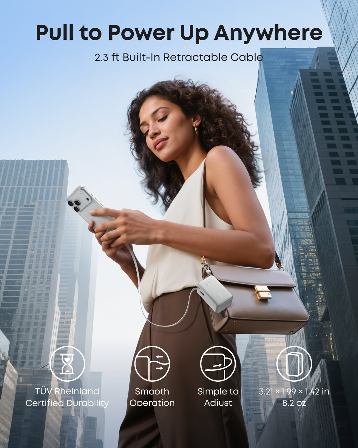 Anker Nano Power Bank (10K, 45W, Built-In Retractable USB-C Cable) - Agenda365.com