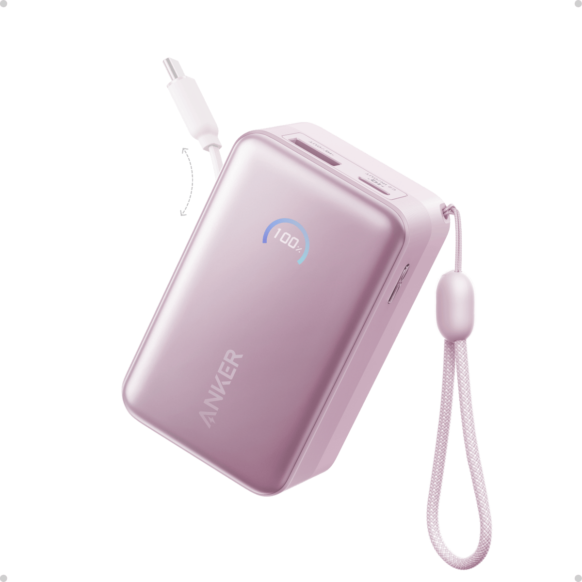Anker Nano Power Bank (10K, 45W, Built-In Retractable USB-C Cable) - Agenda365.com