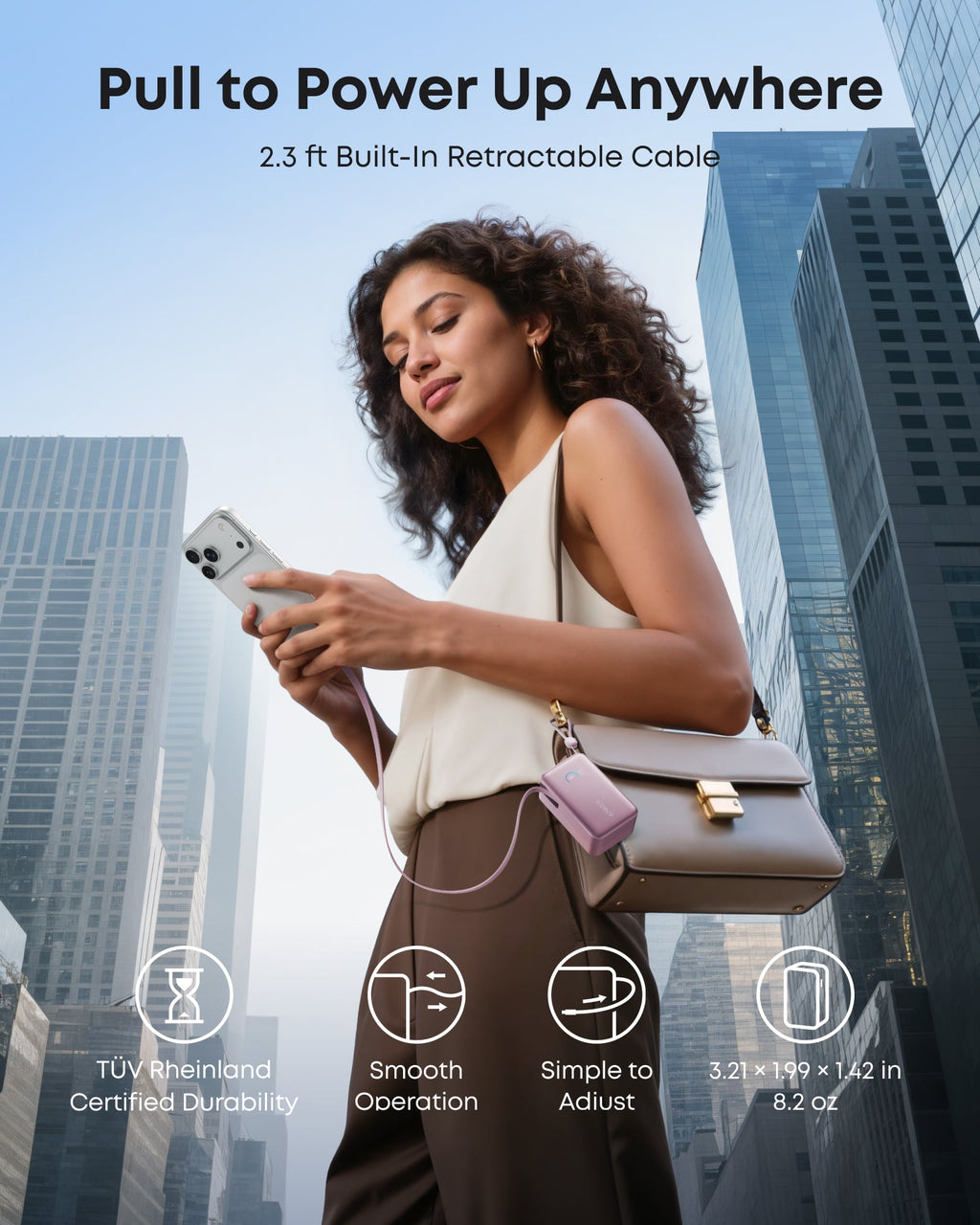 Anker Nano Power Bank (10K, 45W, Built-In Retractable USB-C Cable) - Agenda365.com