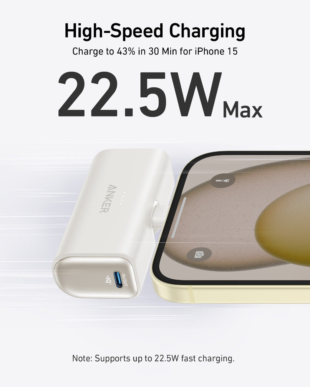 Anker Nano Power Bank (22.5W, Built-In USB-C Connector) - Agenda365.com