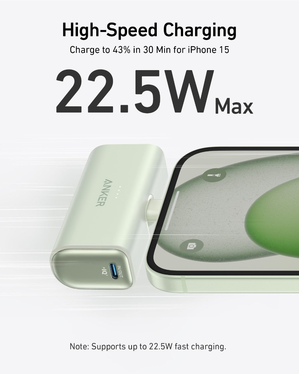 Anker Nano Power Bank (22.5W, Built-In USB-C Connector) - Agenda365.com
