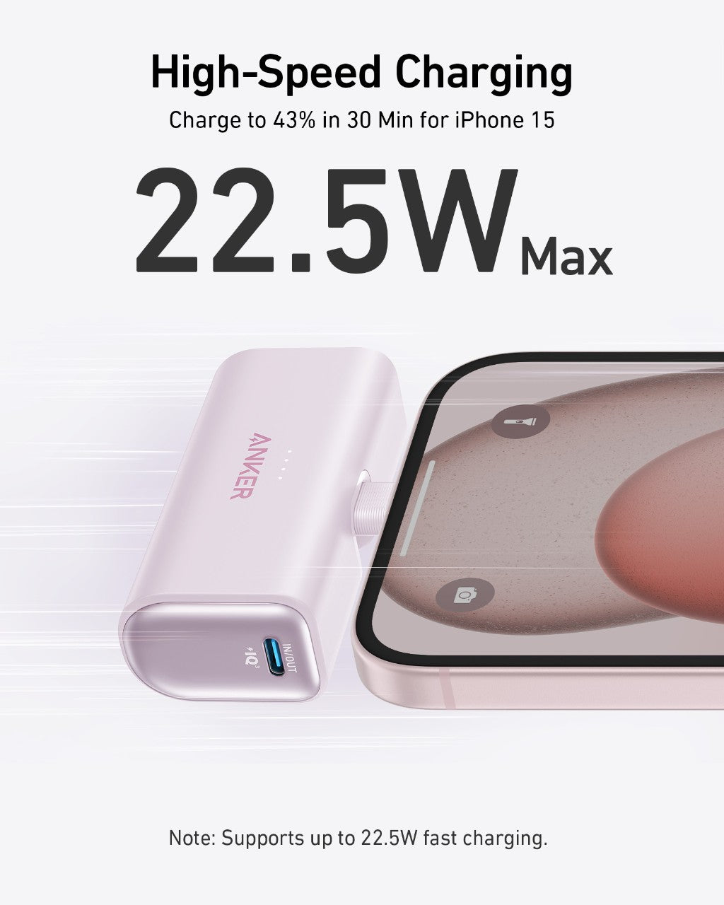 Anker Nano Power Bank (22.5W, Built-In USB-C Connector) - Agenda365.com
