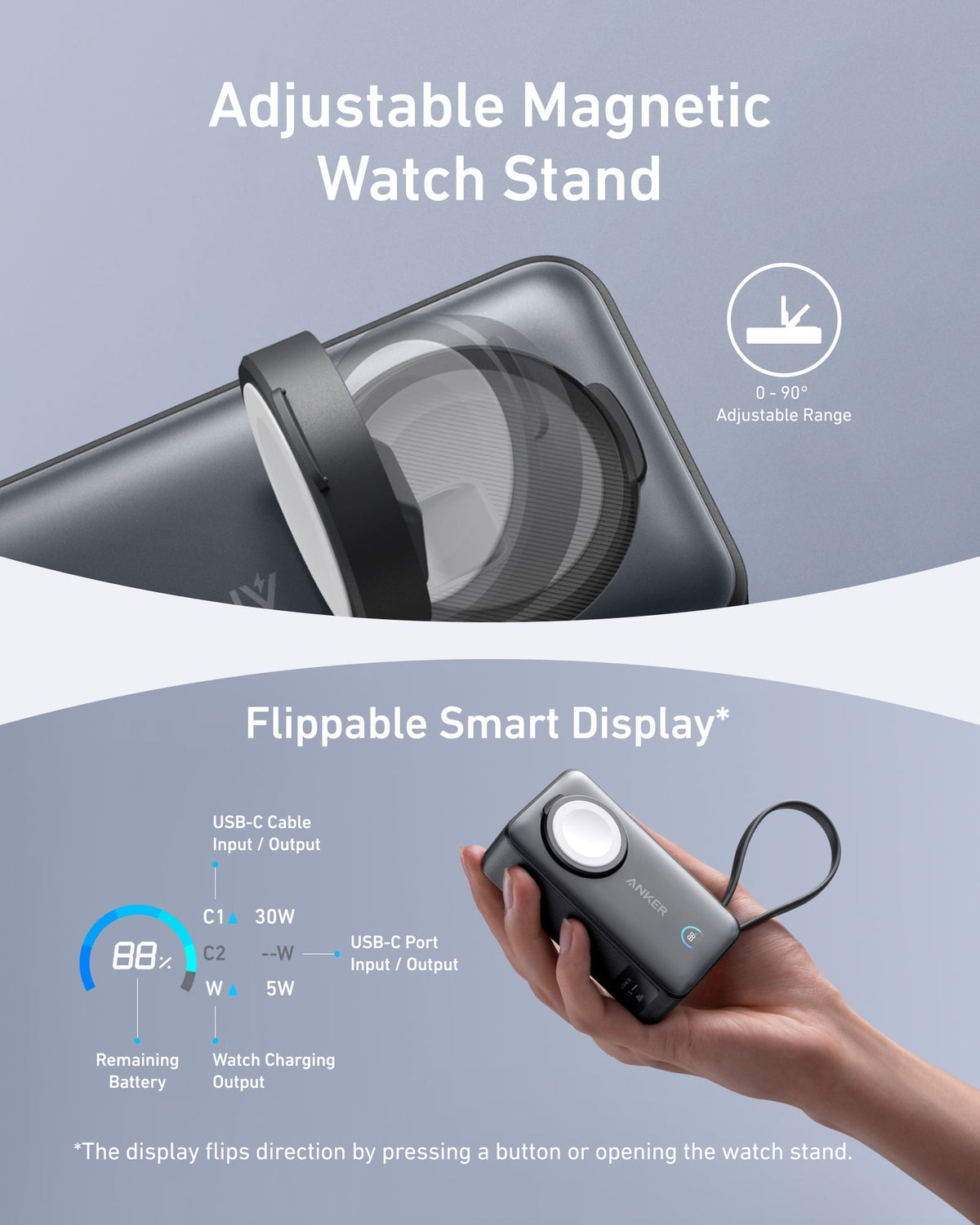 Anker MagGo Power Bank (10K, 35W, For Apple Watch) - Agenda365.com