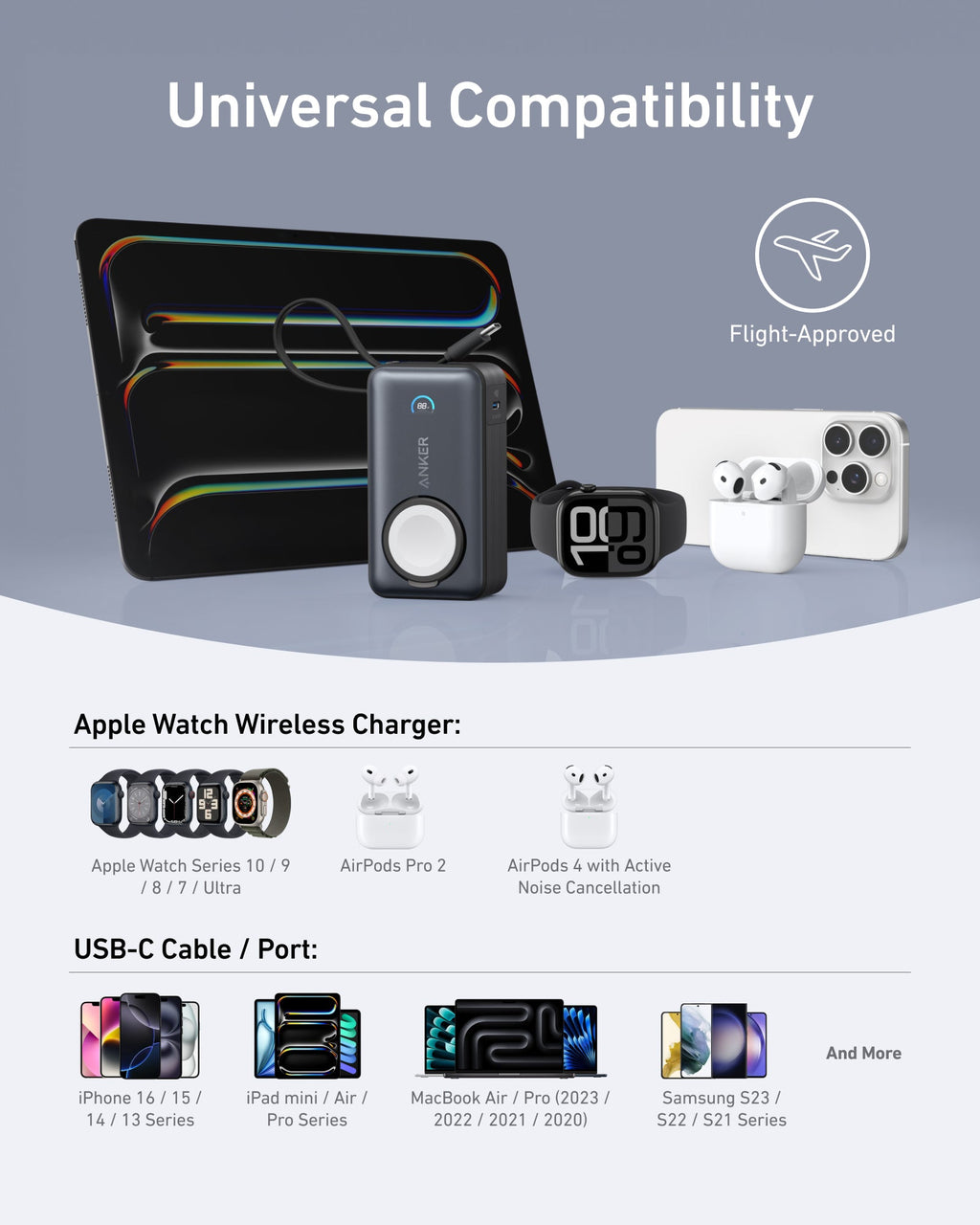 Anker MagGo Power Bank (10K, 35W, For Apple Watch) - Agenda365.com