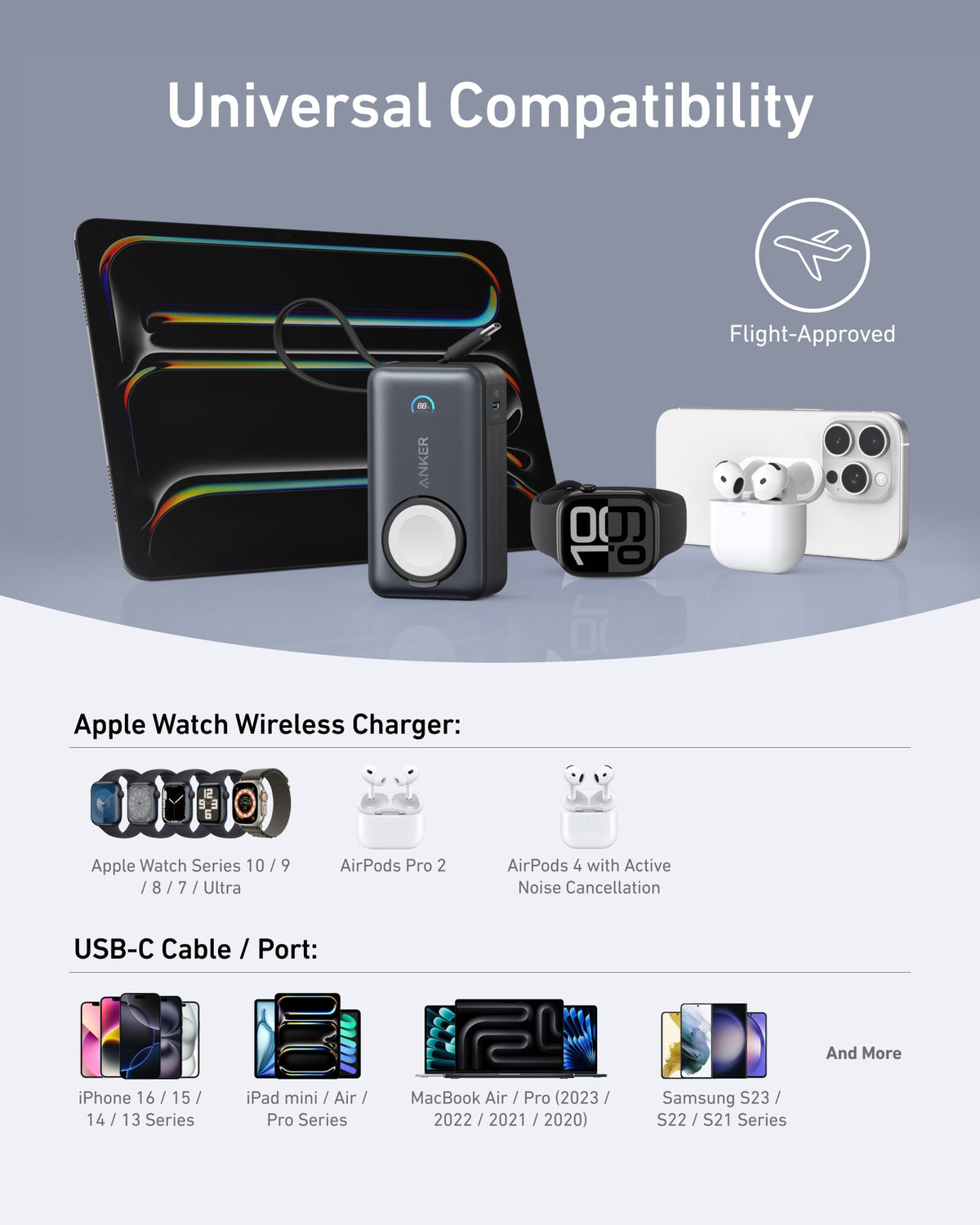 Anker MagGo Power Bank (10K, 35W, For Apple Watch) - Agenda365.com
