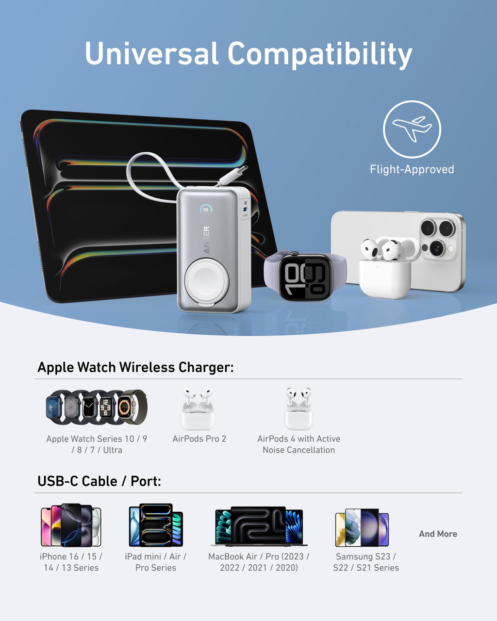 Anker MagGo Power Bank (10K, 35W, For Apple Watch) - Agenda365.com