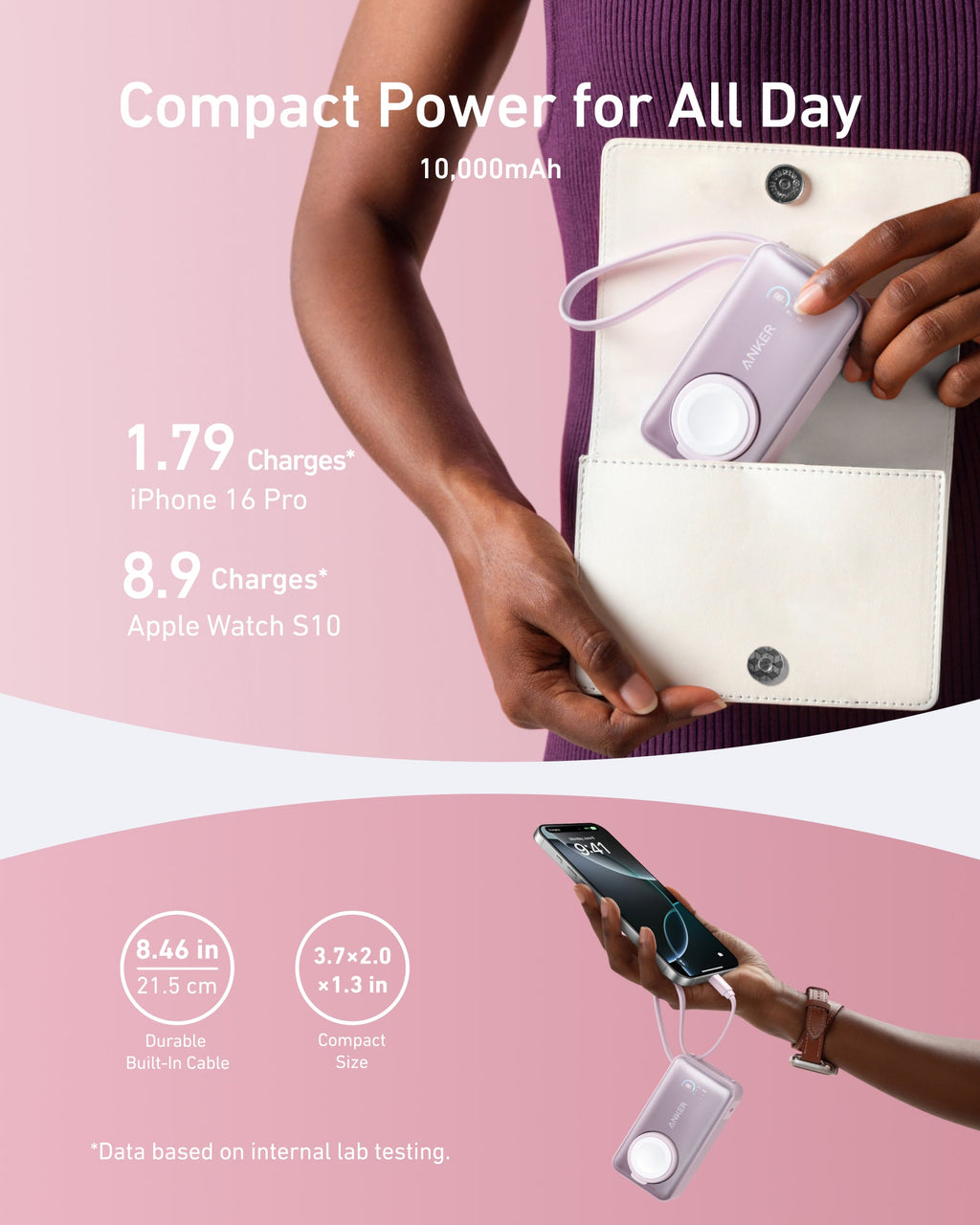 Anker MagGo Power Bank (10K, 35W, For Apple Watch) - Agenda365.com