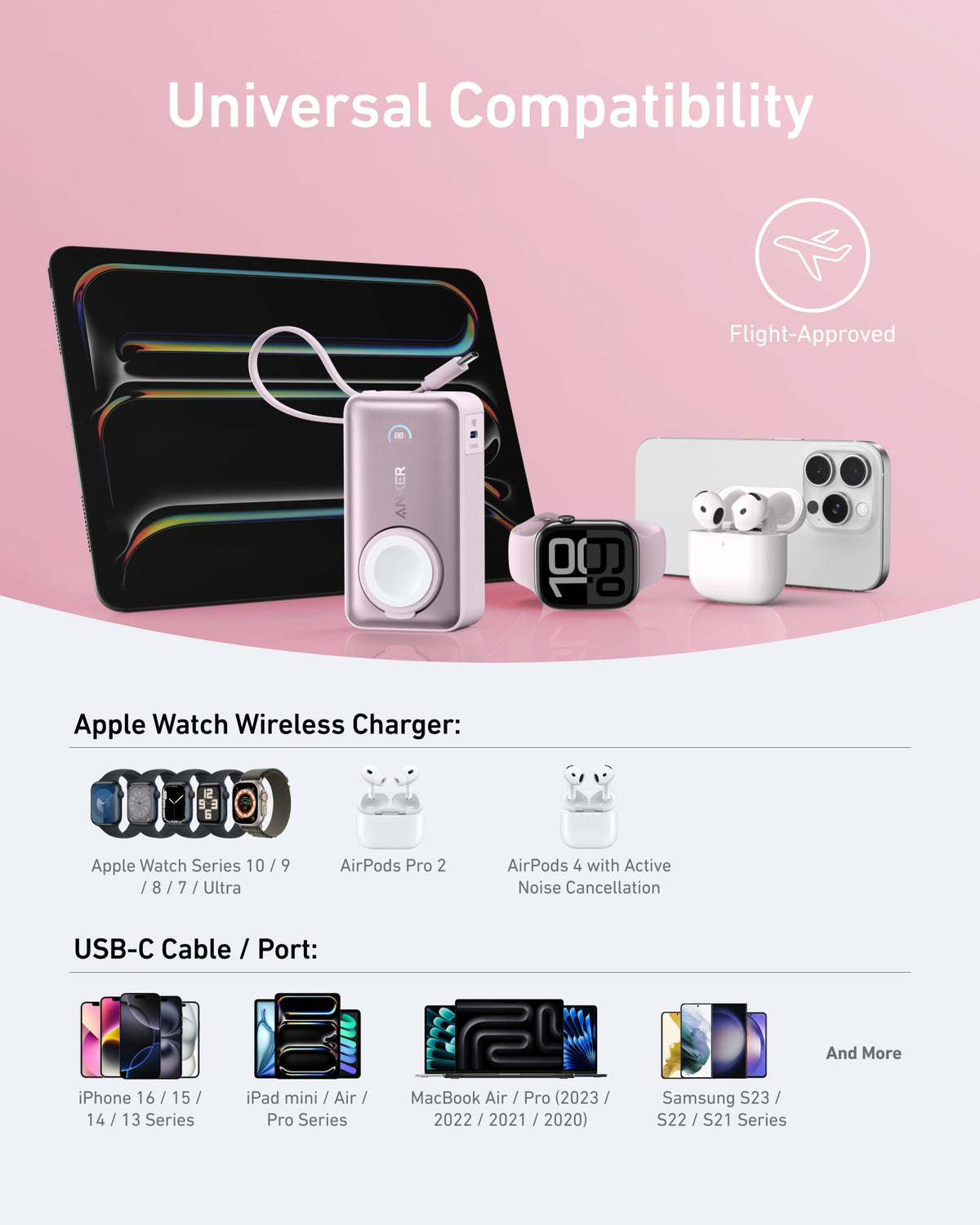 Anker MagGo Power Bank (10K, 35W, For Apple Watch) - Agenda365.com