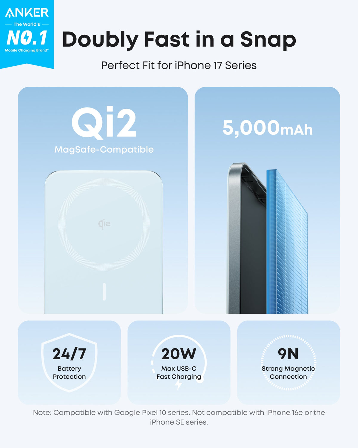 Anker Nano Power Bank (5K, MagGo, Slim) - Agenda365.com