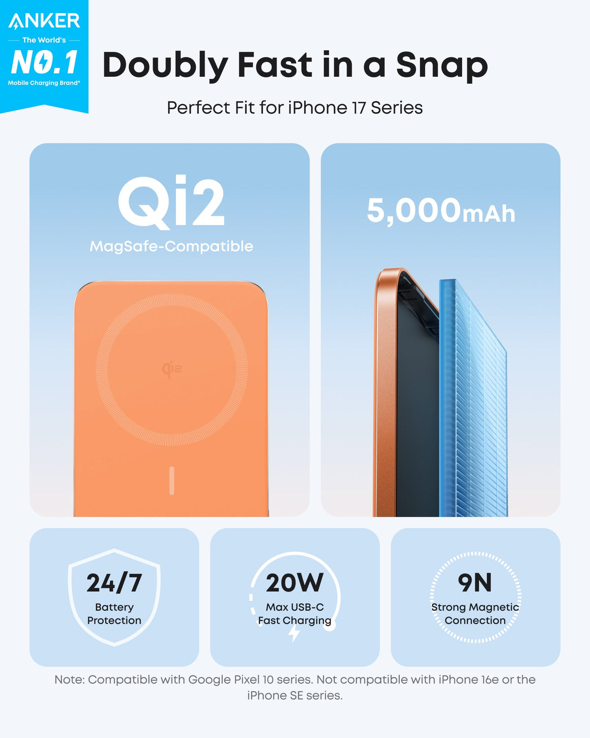 Anker Nano Power Bank (5K, MagGo, Slim) - Agenda365.com