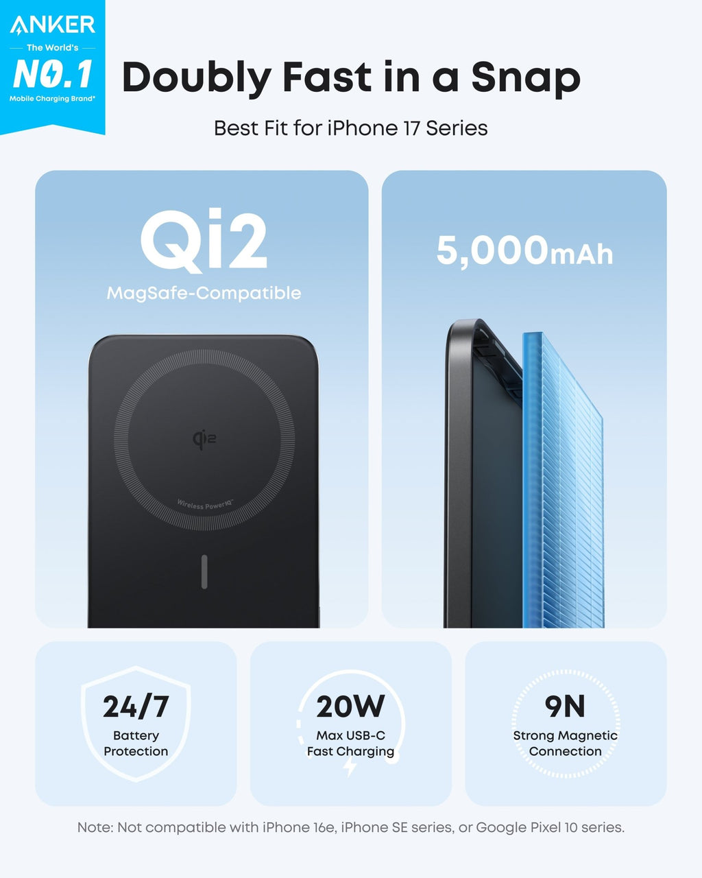 Anker Nano Power Bank (5K, MagGo, Slim) - Agenda365.com
