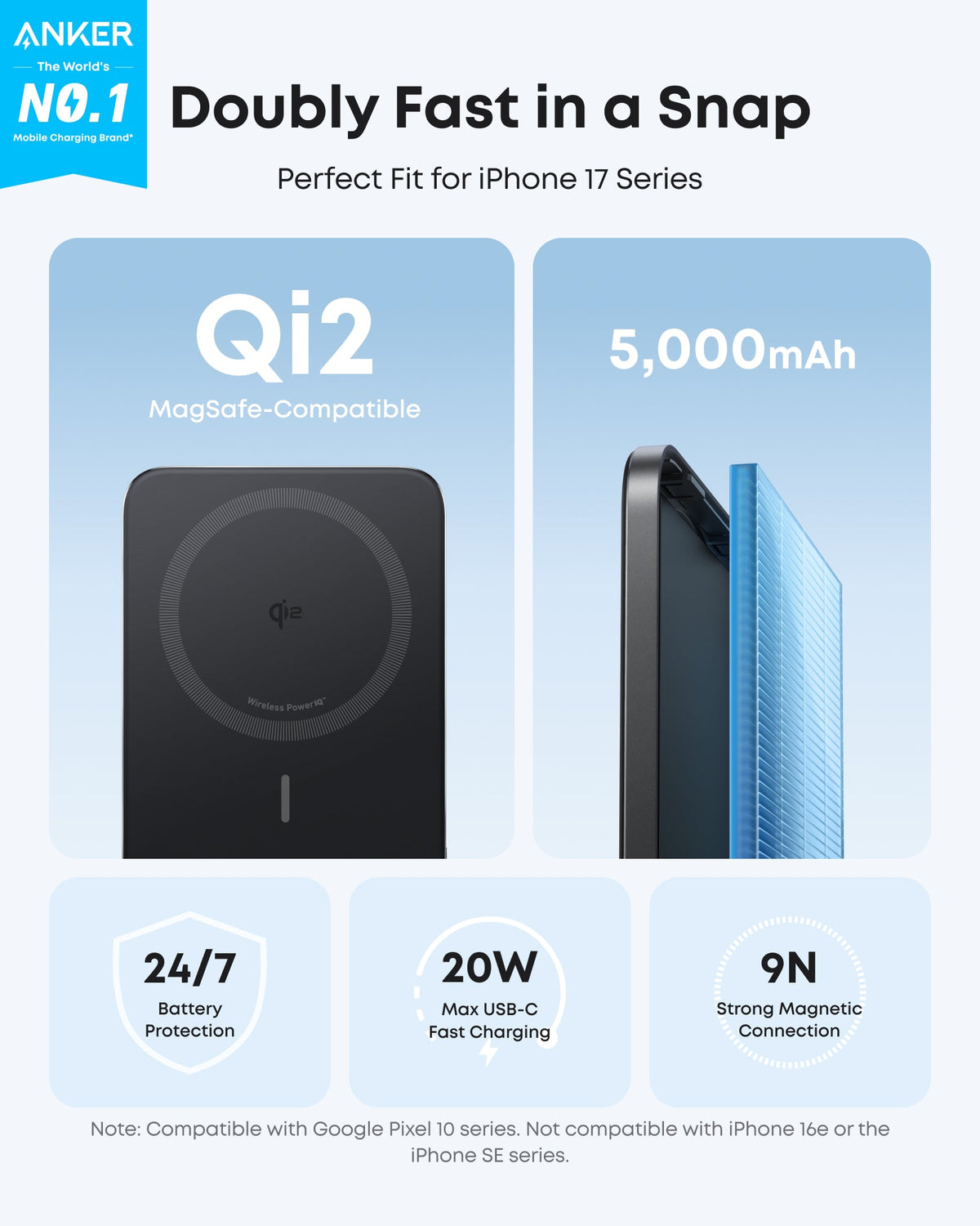 Anker Nano Power Bank (5K, MagGo, Slim) - Agenda365.com
