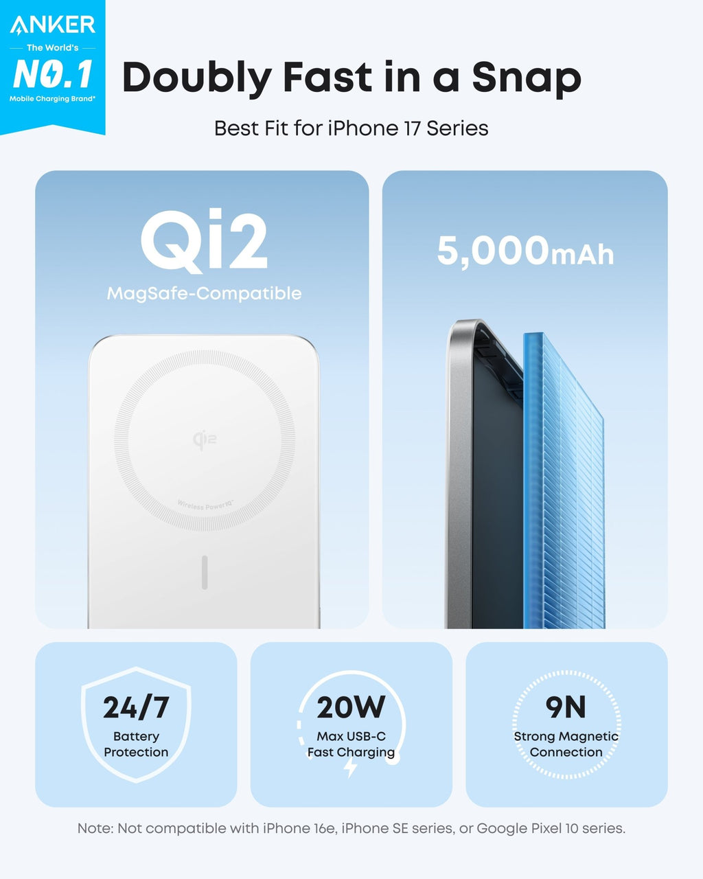Anker Nano Power Bank (5K, MagGo, Slim) - Agenda365.com