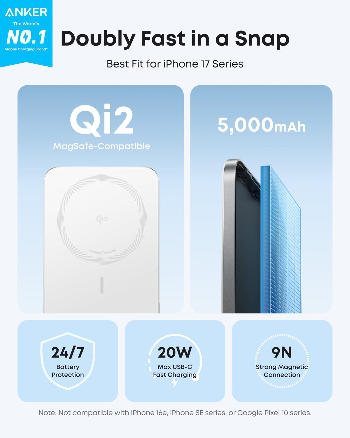 Anker Nano Power Bank (5K, MagGo, Slim) - Agenda365.com