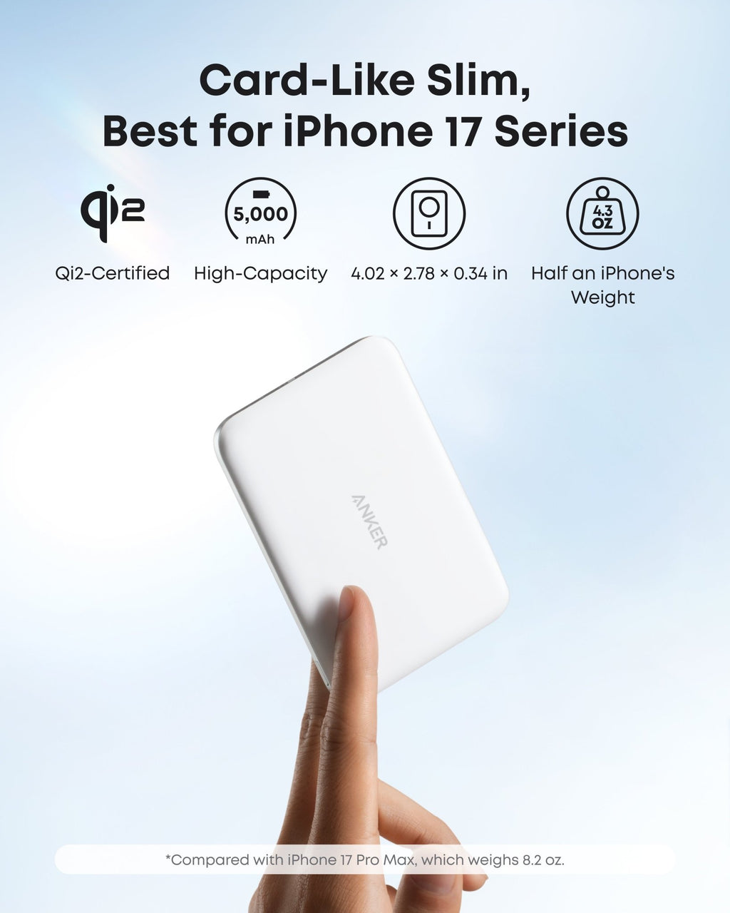 Anker Nano Power Bank (5K, MagGo, Slim) - Agenda365.com
