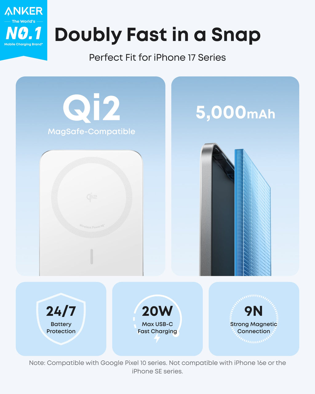 Anker Nano Power Bank (5K, MagGo, Slim) - Agenda365.com