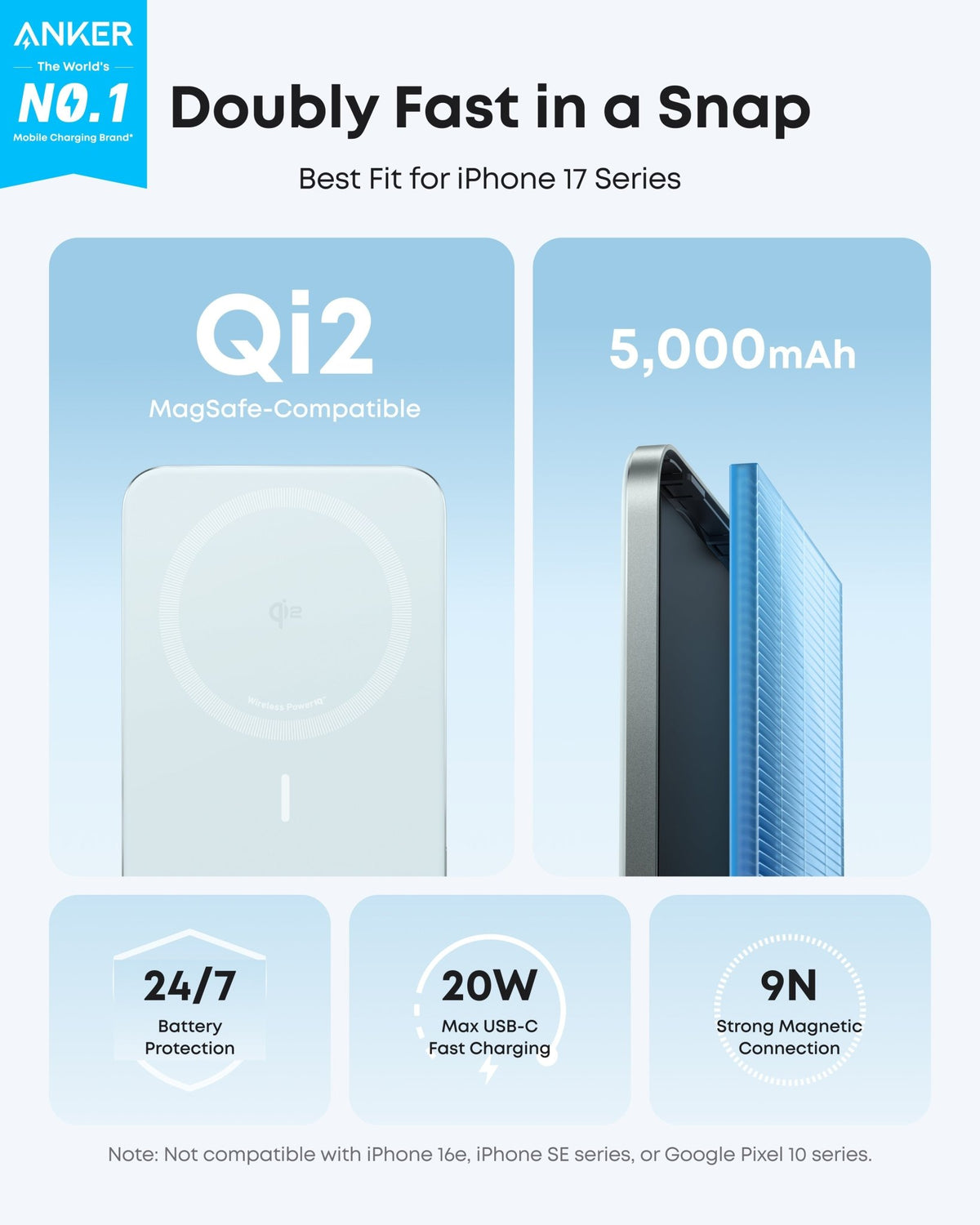 Anker Nano Power Bank (5K, MagGo, Slim) - Agenda365.com
