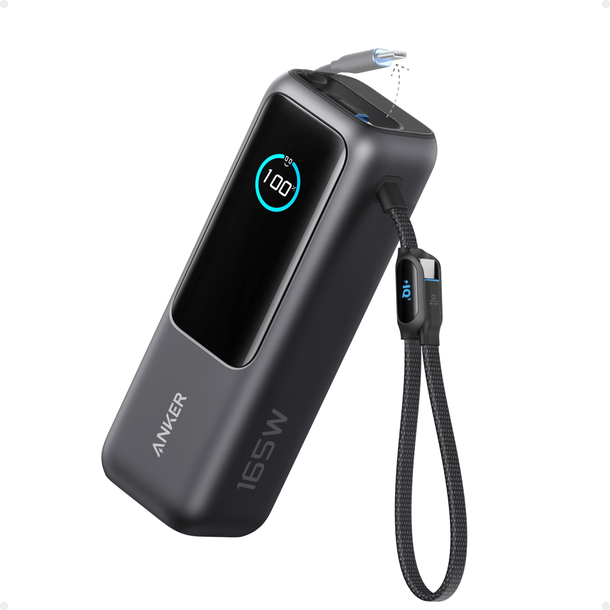 Anker Laptop Power Bank (25K, 165W, Built-In and Retractable Cables) - Agenda365.com