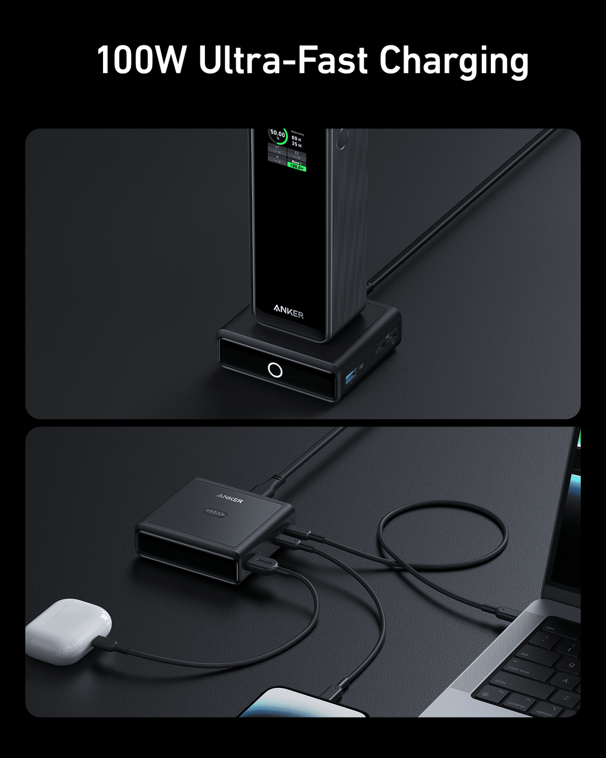 Anker 100W Charging Base for Anker Prime Power Bank - Agenda365.com