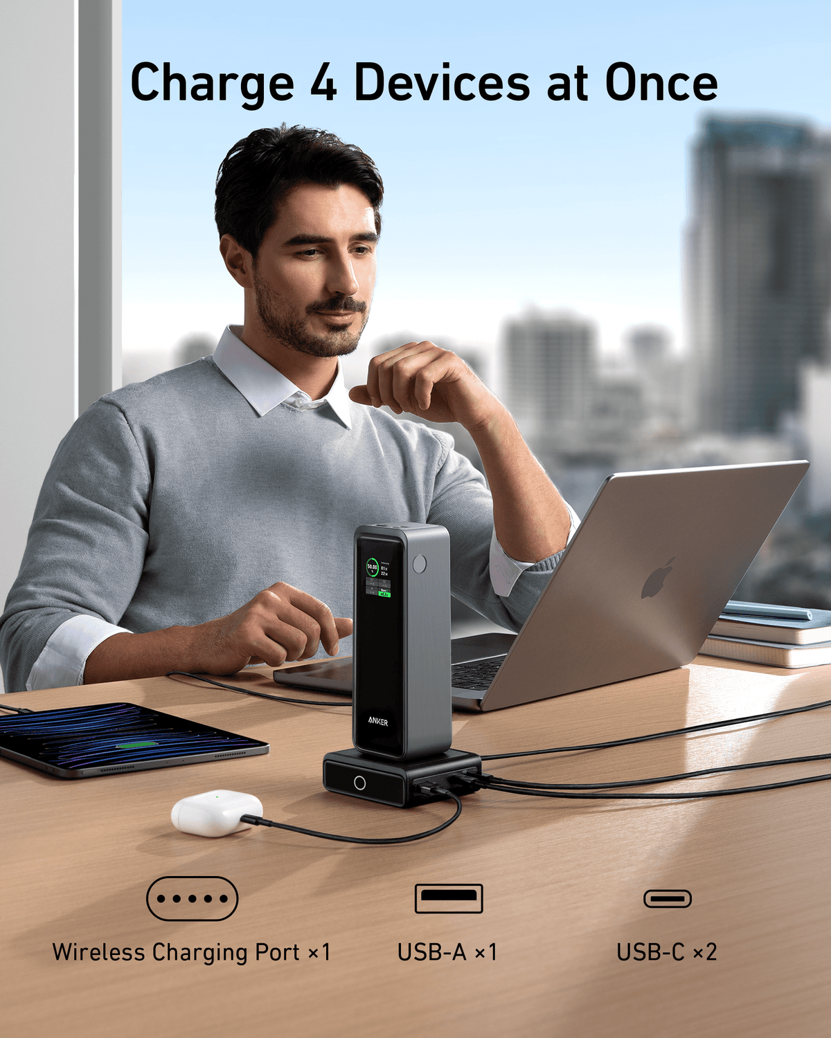 Anker 100W Charging Base for Anker Prime Power Bank - Agenda365.com