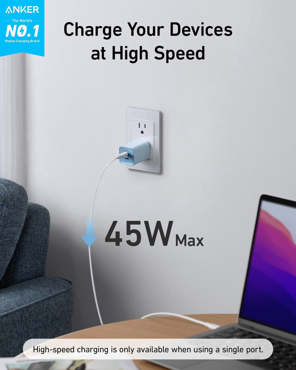 Anker <b>523</b> Charger (Nano 3, 47W) - Agenda365.com