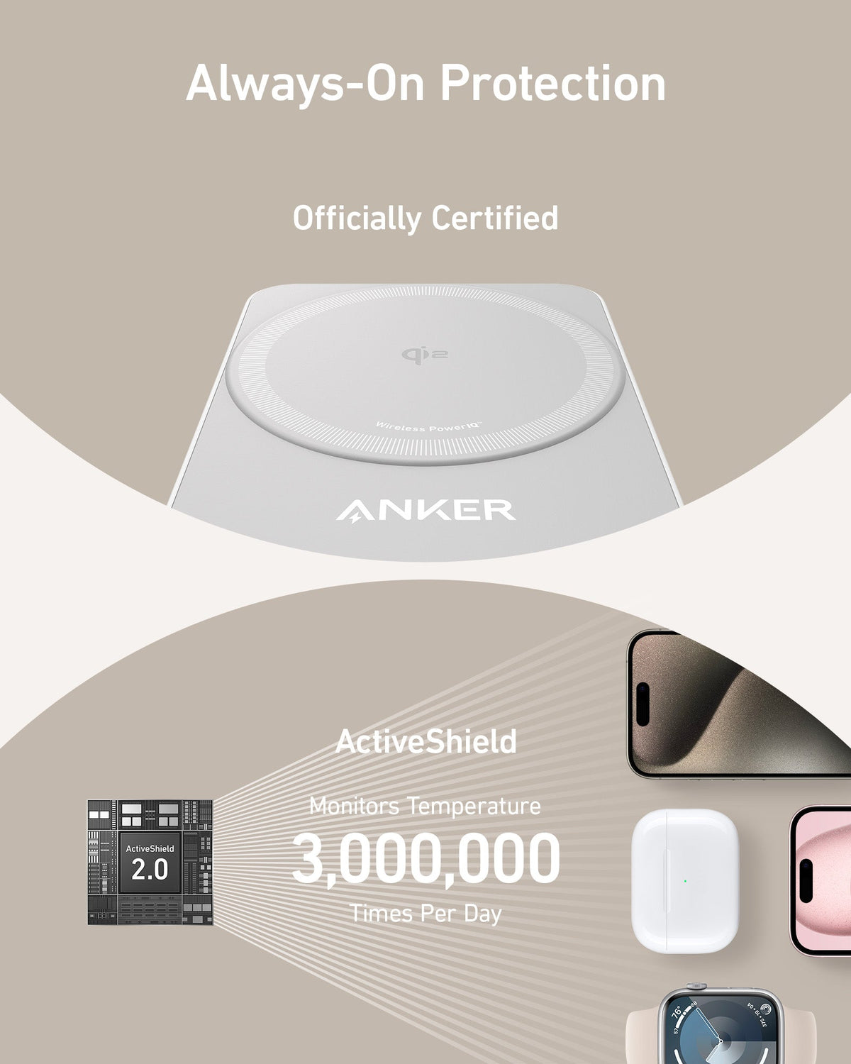 Anker MagGo Wireless Charging Station (Foldable 3-in-1) - Agenda365.com