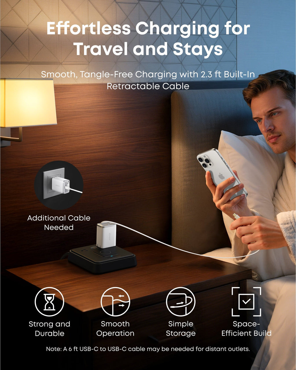 Anker Nano Charger (35W, Built-In Retractable USB-C Cable) - Agenda365.com
