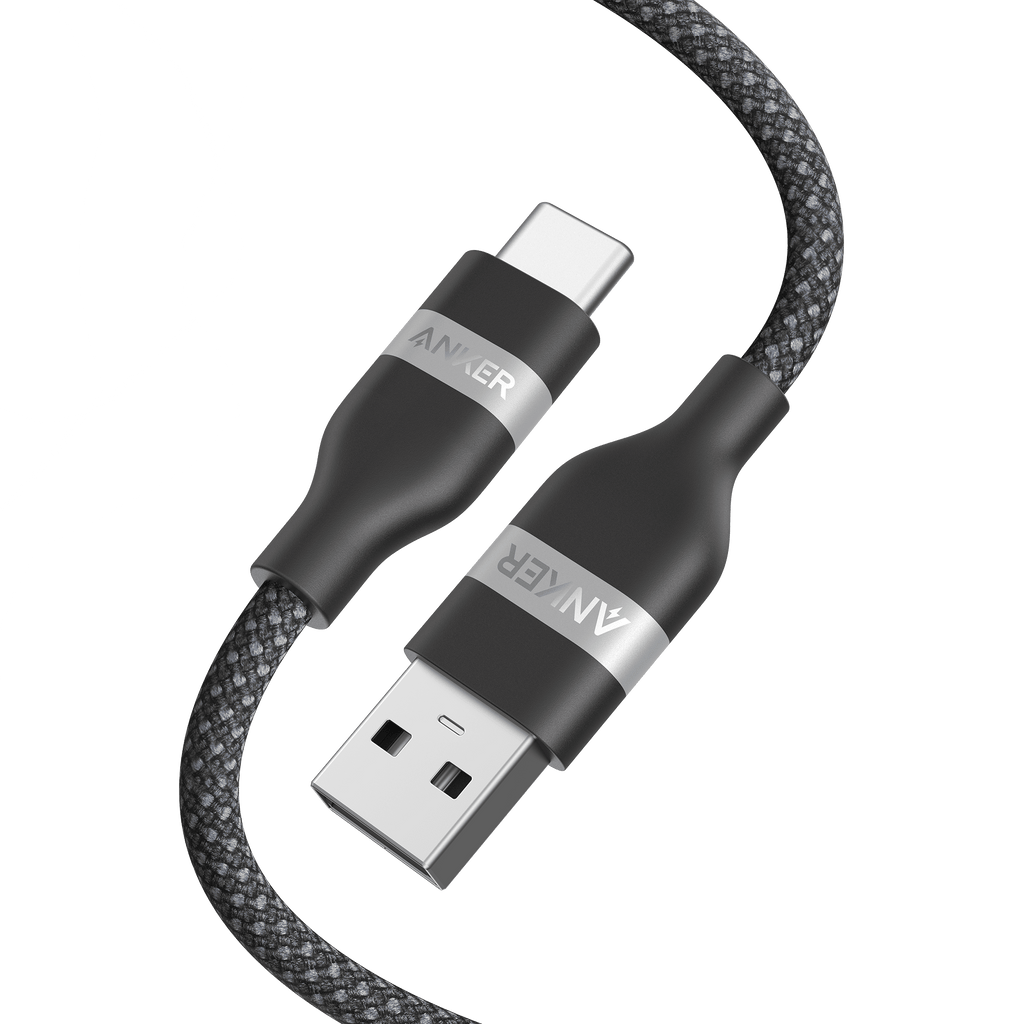 Anker USB-A to USB-C Cable (3 ft / 6 ft, Upcycled-Braided) - Agenda365.com
