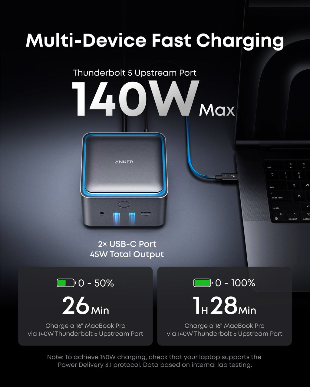 Anker Prime TB5 Docking Station (14-in-1, 8K, Thunderbolt 5 ) - Agenda365.com