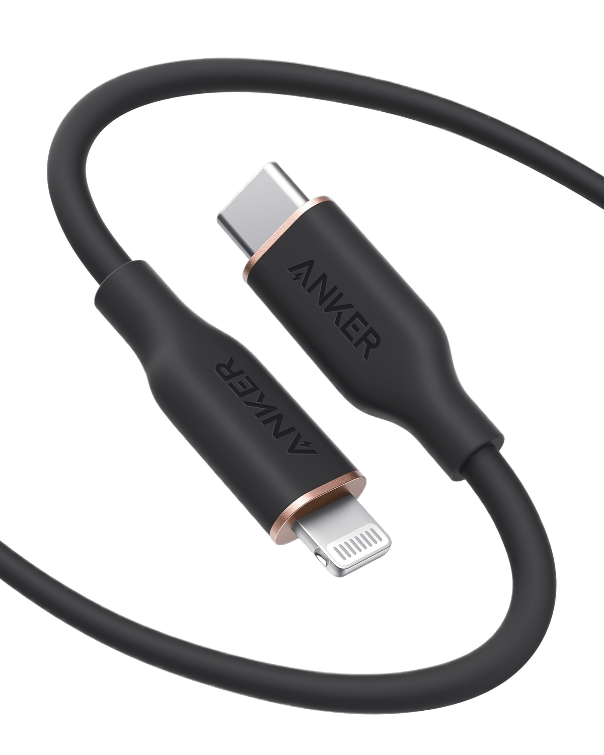 Anker <b>641</b> USB-C to Lightning Cable (Flow, 3 ft Silicone) - Agenda365.com