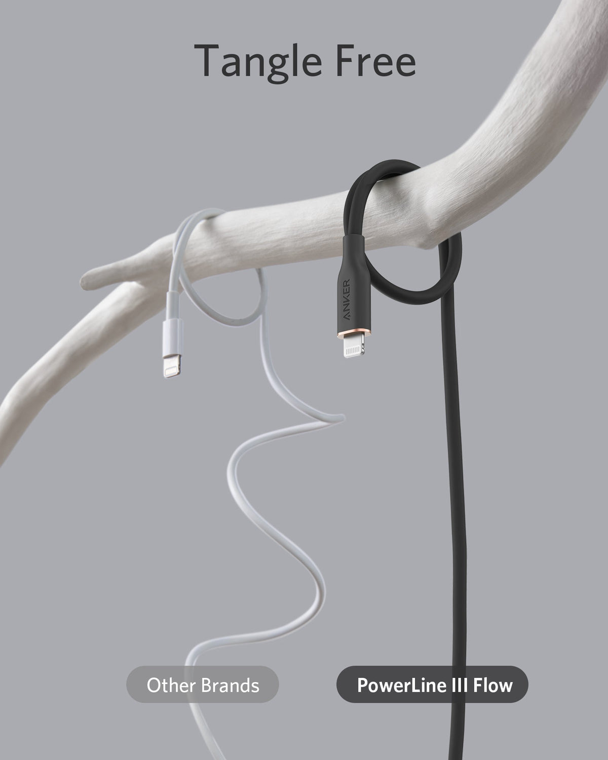 Anker <b>641</b> USB-C to Lightning Cable (Flow, 3 ft Silicone) - Agenda365.com